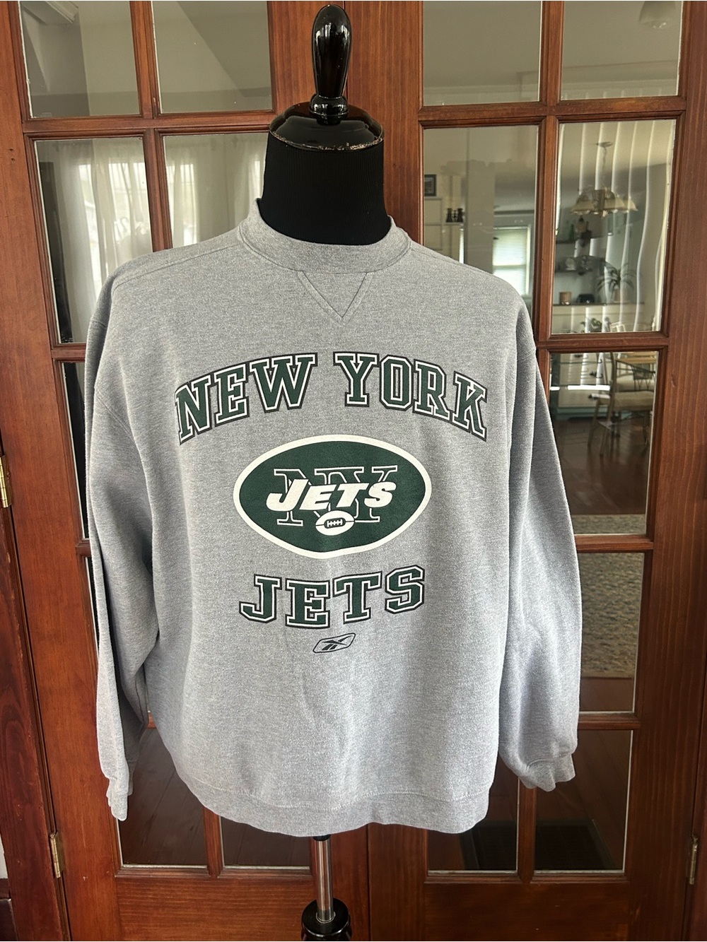Vintage New York Jets Sweatshirt Mens Pullover Crewneck NFL XL